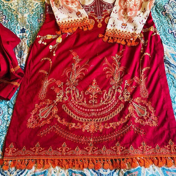 Pakistani 3 picec ladies full embroidery dress - Picture 4 of 7